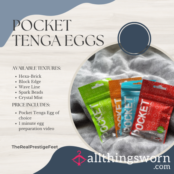 Pocket Tenga Egg - Includes 1 Minute Egg Preparation Video - From £20.00 + P&P