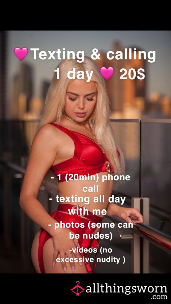 TEXTING AND CALLING 1 DAY