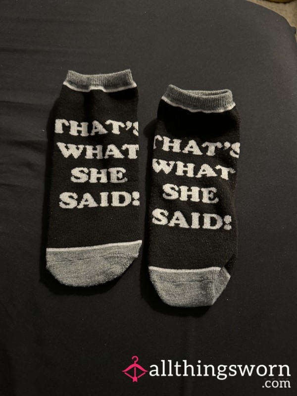 That's What She Said Office Socks