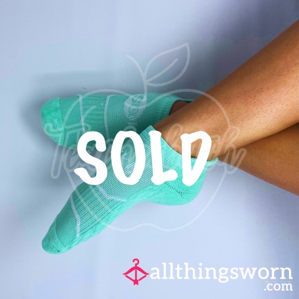 Thick Aqua Ankle Socks | SOLD OUT