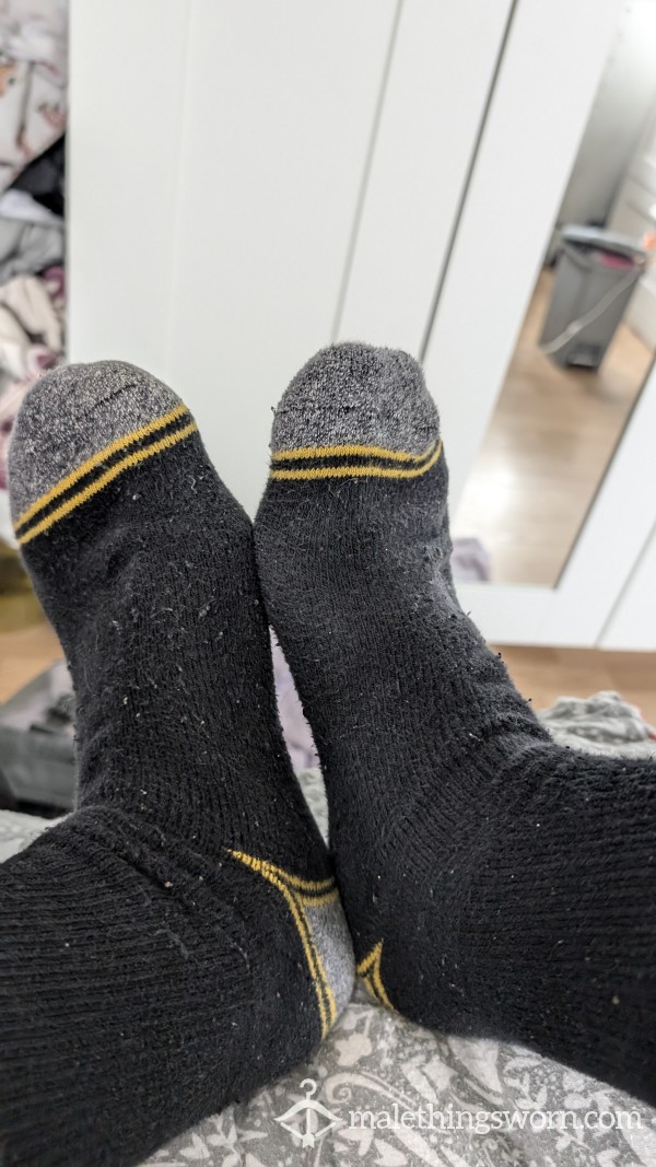 Thick Black Work Socks