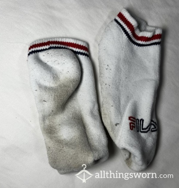 1 Year Old Thick White Filas Socks