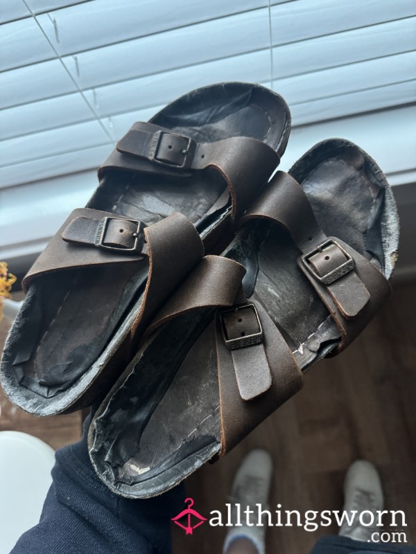 Trashed Birkenstocks