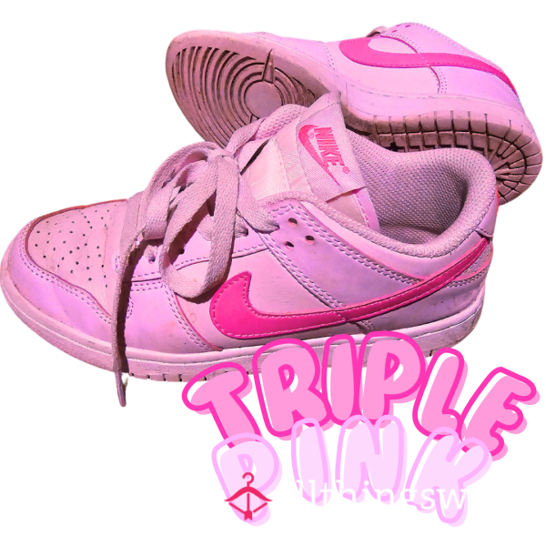 Triple Pink Nike Dunks!