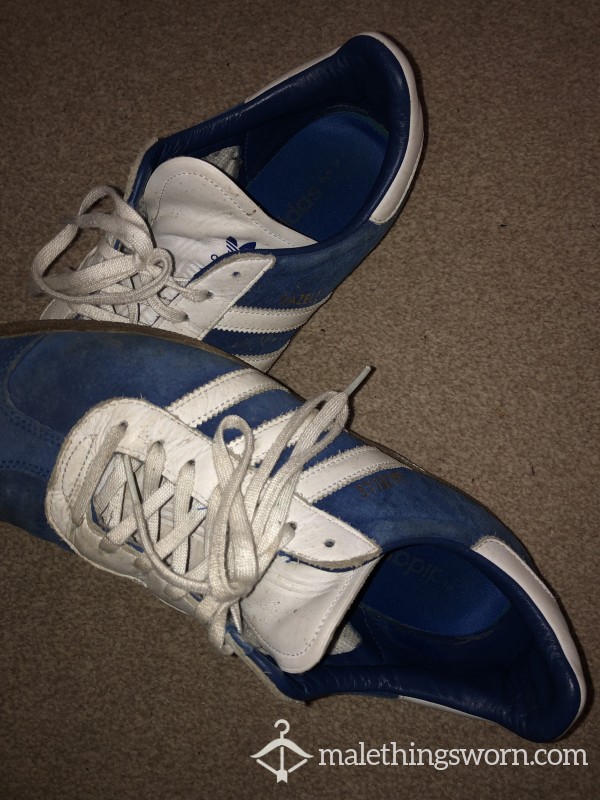 Used Adidas Blue Trainers Size 10