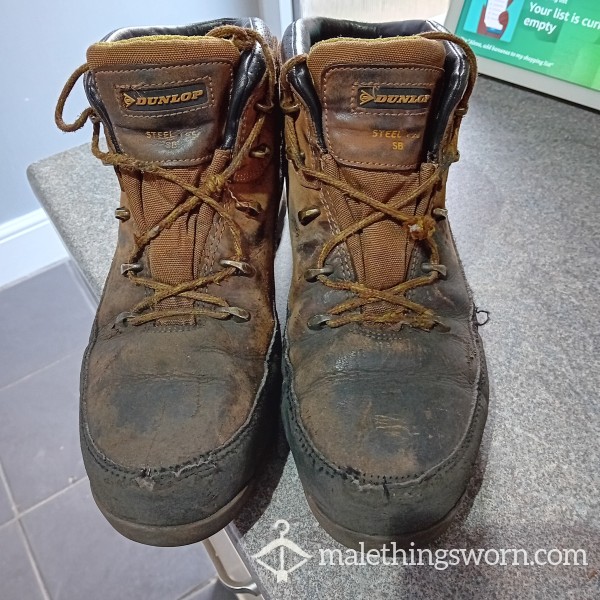 Used And Abused Work Boots