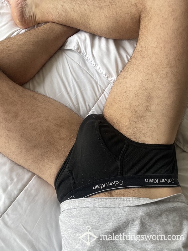 Used Black Calvin Briefs