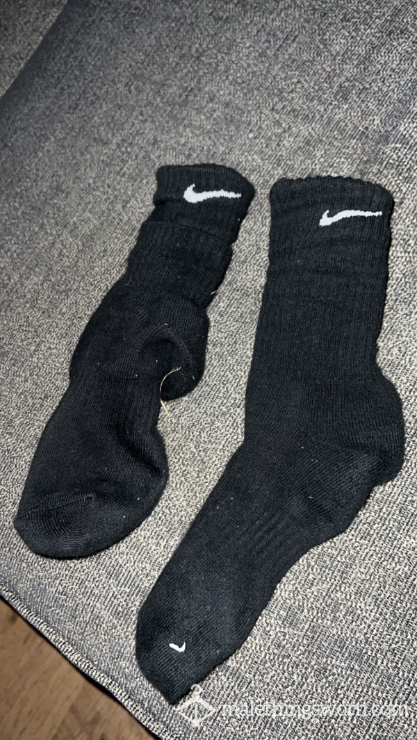 Used Black Nike Gym Socks