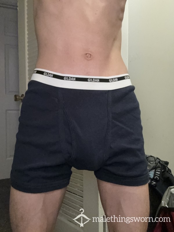 Used Blue Gildan Boxer Briefs