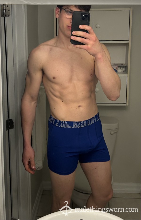 [SOLD] Used Blue POLO Underwear Waiting To Be Customized