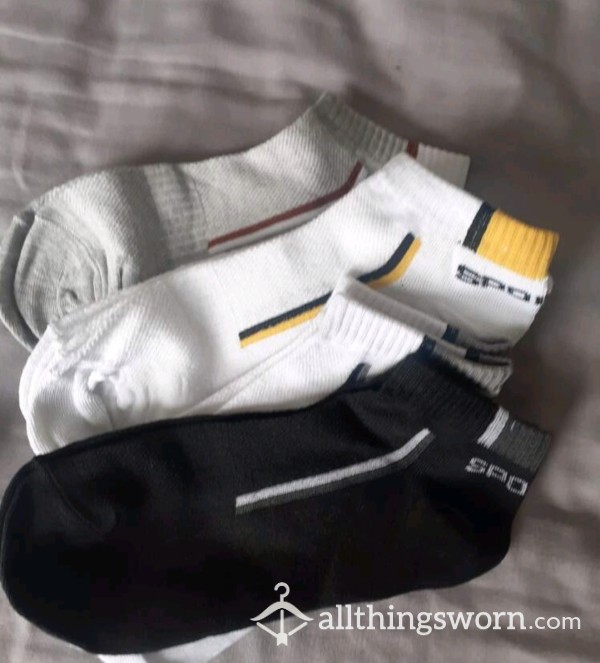Used Dirty Ankle Socks