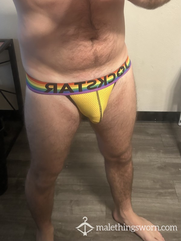 Used Jockstar Pride Mesh Jockstrap - Medium