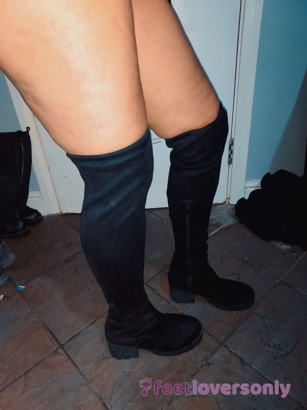 Used, Sexy, Black Thigh High Boots 🖤
