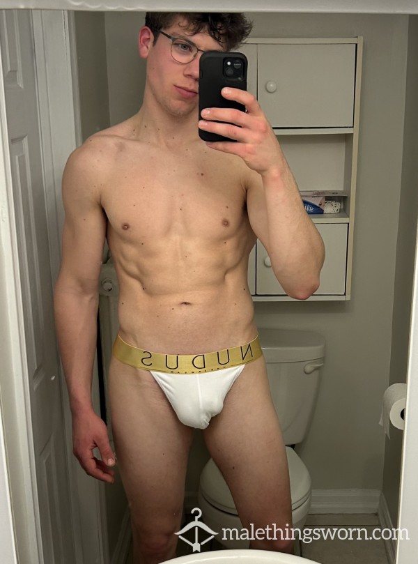 [SOLD] Used White NUDIS Jockstrap Waiting To Be Customized