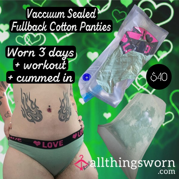 💚VACc*m SEALED COTTON FULLBACK PANTIES💚