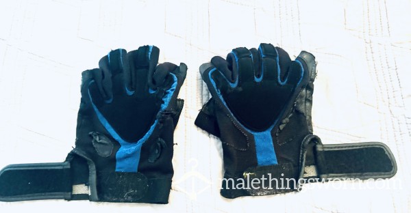 Smelly And S**y VERY USED Harbinger Leather Workout Gloves