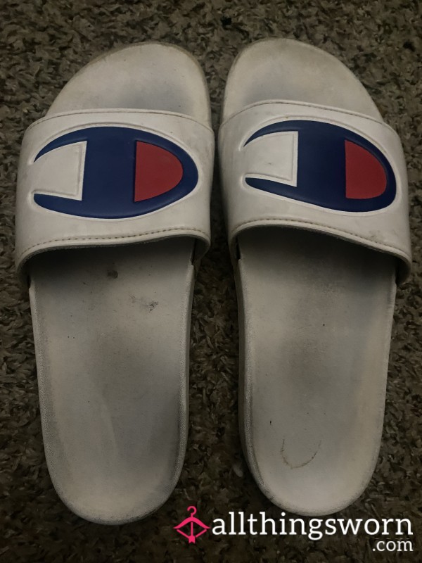 Very Used Open Toe Champion Slides