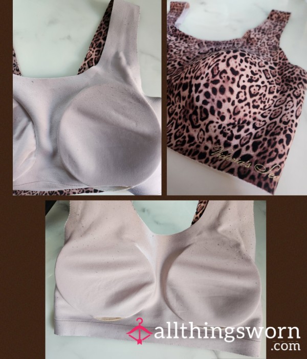 Very Well-worn Cheetah Print Victoria's Secret Soft/lined Bra