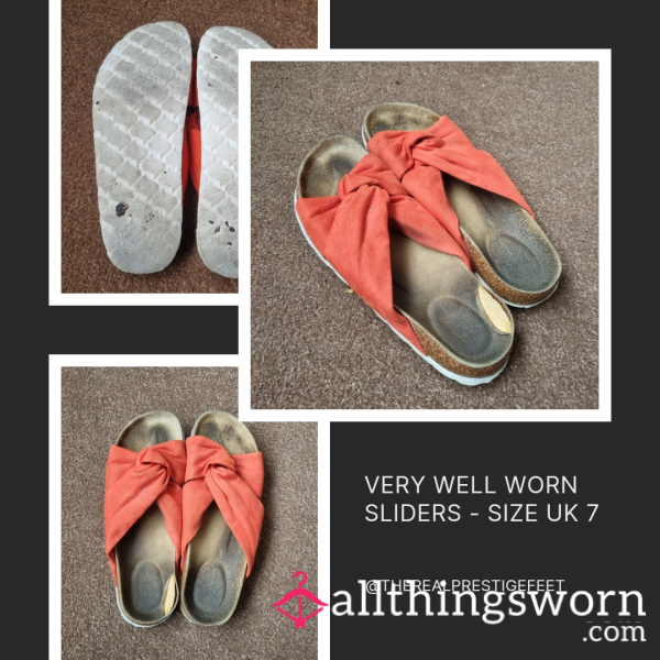 Very Well Worn Sliders | Size UK 7 | Includes Pics & Clip | From £30.00 + P&P