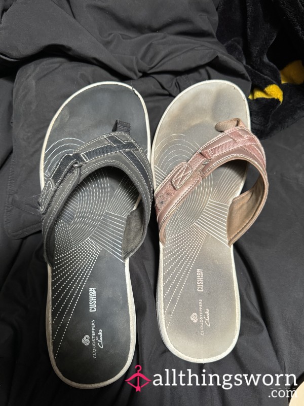 VERY Worn Flip Flops