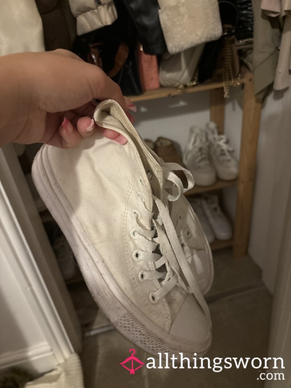 Very Worn White Converse