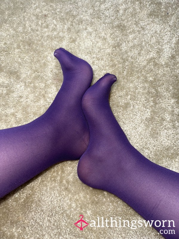 Vibrant Purple Pantyhose 💜