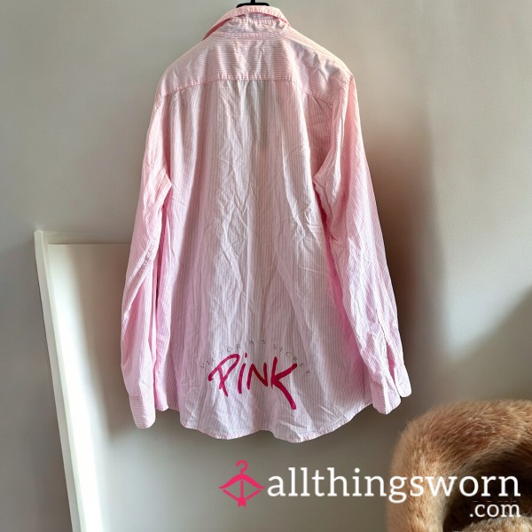 Vintage Rare Victoria’s Secret Pink Button Down Shirt
