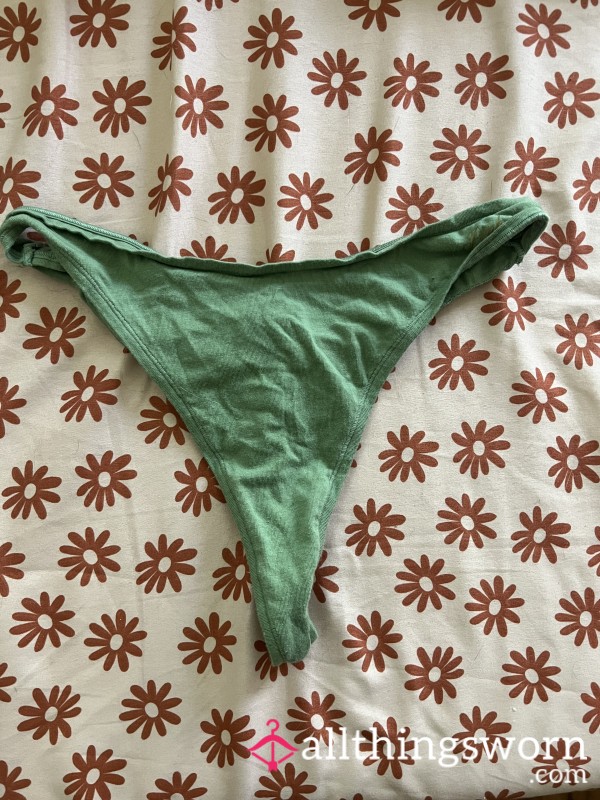 VS Green Cotton Thong
