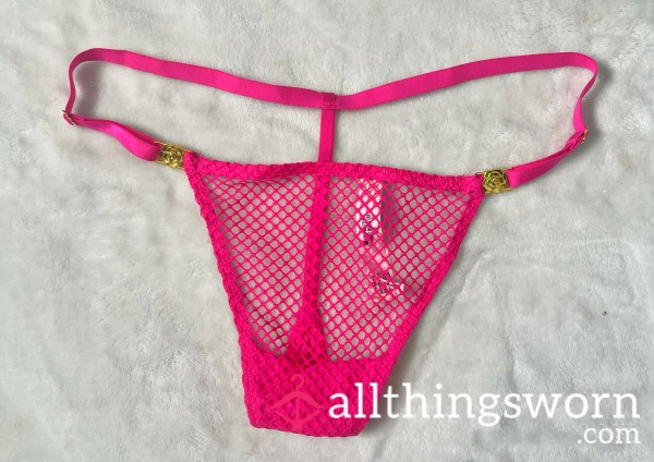 VS Hot Pink Mesh G-String