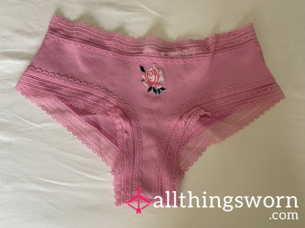 VS Pink Flower Panties