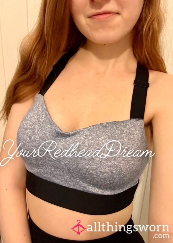 VS PINK Grey & Black Sports Bra