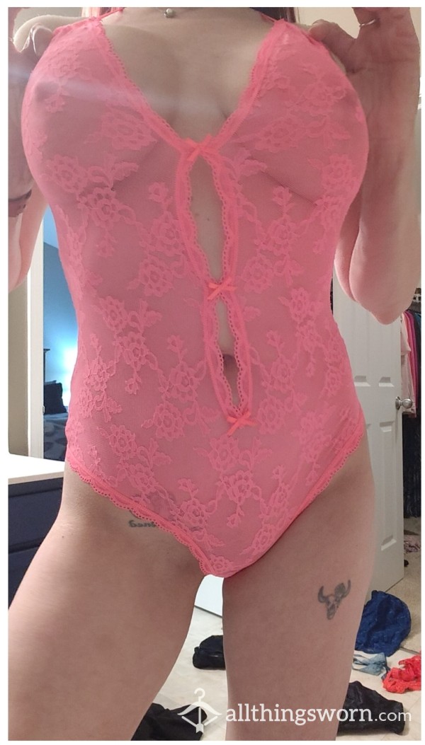 💦VS Stretch Lace Teddy M $25💦