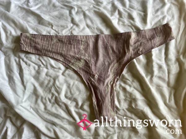 Well-loved Purple Pink Silky Feel Auden Seamless Thong