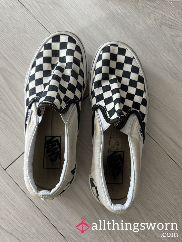 Well Worn Checkered Vans