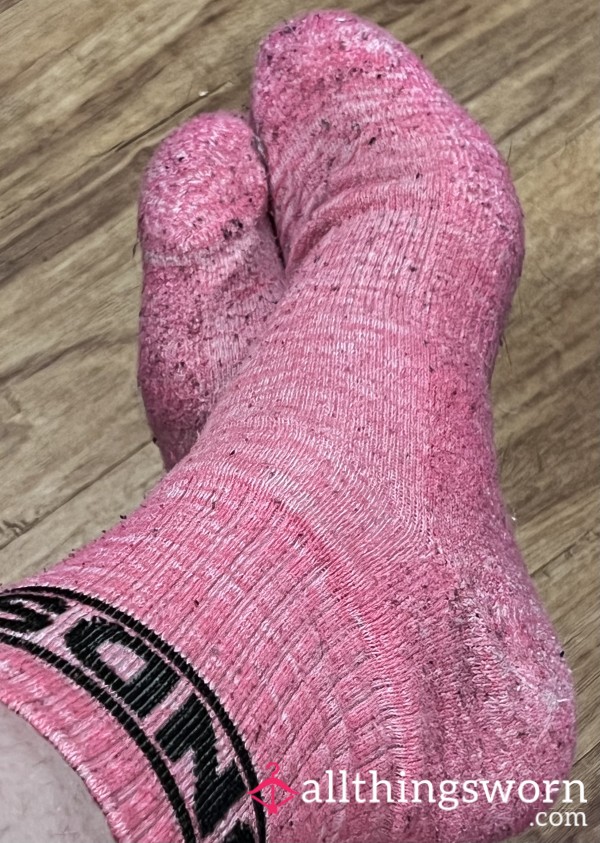 Well Worn Pink Bonds Socks