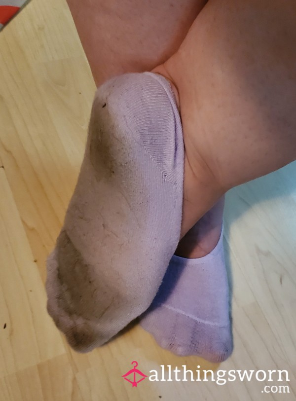 Well Worn Purple No Show Socks