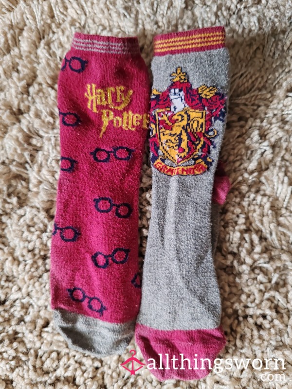Well Worn Ripped Harry Potter Socks