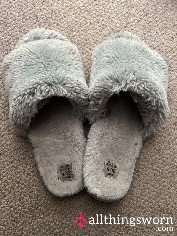 Well-worn Slippers Size 9