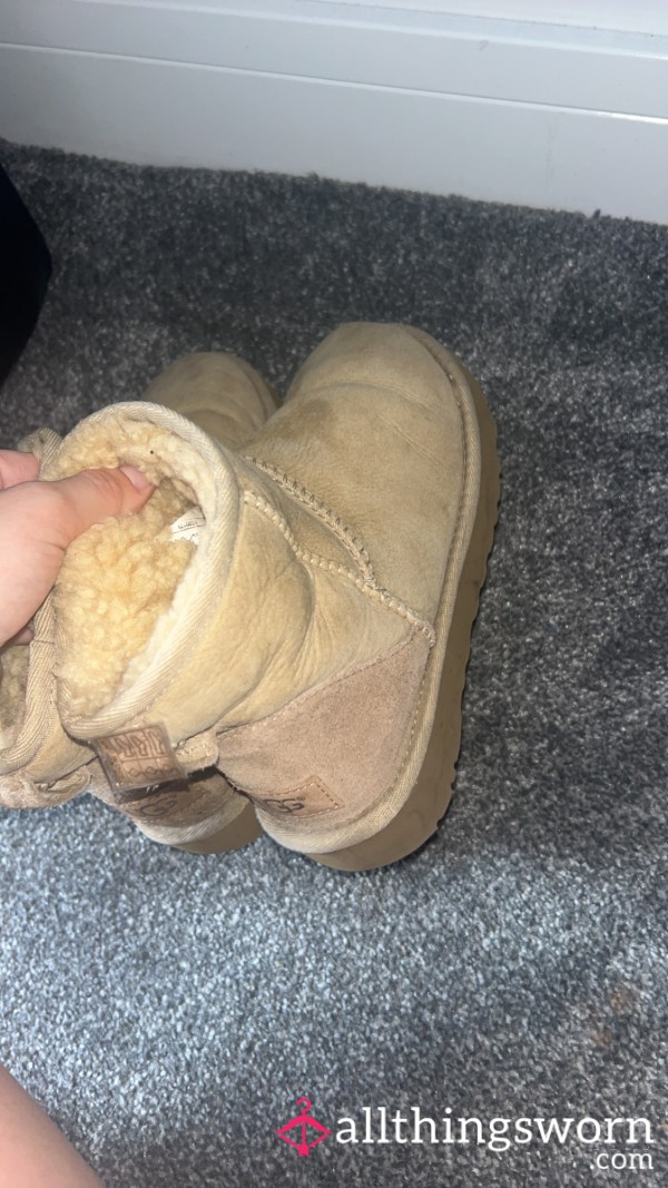 Well Worn Ugg Boots - Sandy Colour