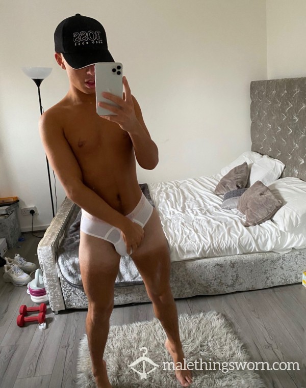 White And Peach ASOS Briefs