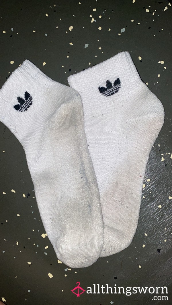 White Ankle Adidas Socks