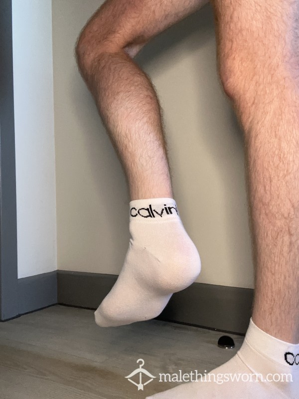 White Calvin Klein Ankle Socks