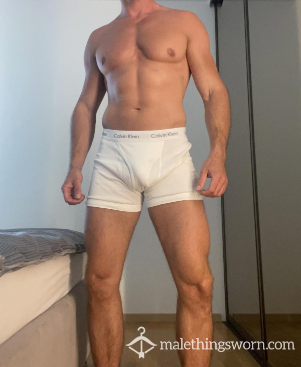 SOLD - White CK Boxers