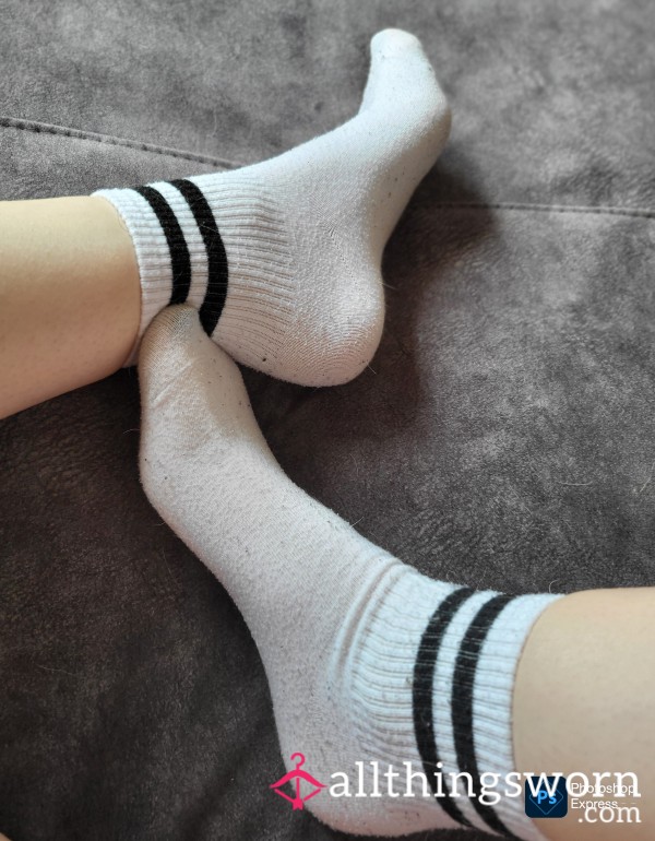 White Crew Socks