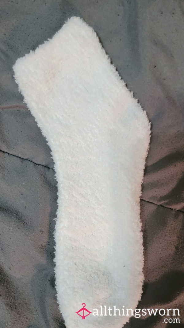 White Fuzzy Socks