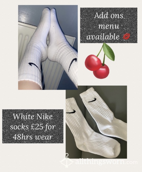 White Nike Socks 💦