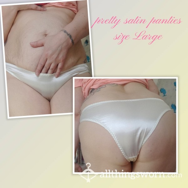 White Satin Panties