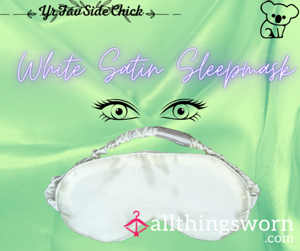 White Satin Sleepmask