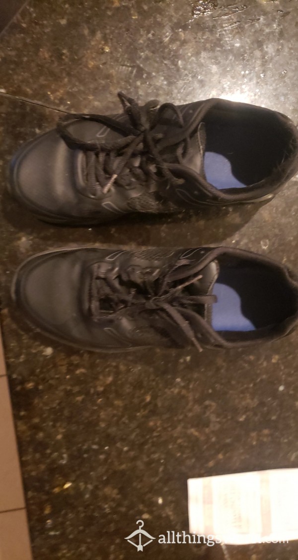 Black 9.5 Work Shoes Worn Everyday In HOT FL Sun