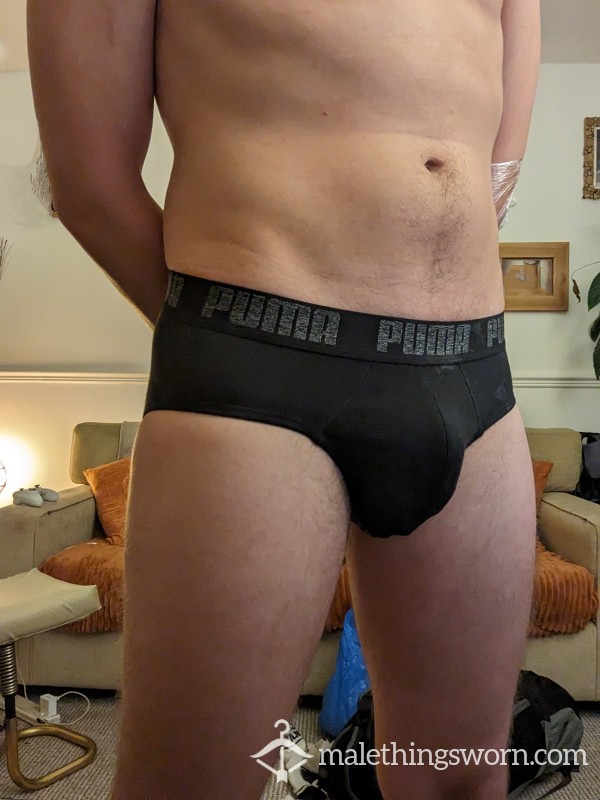 Puma Briefs, Worn, C*m Stained